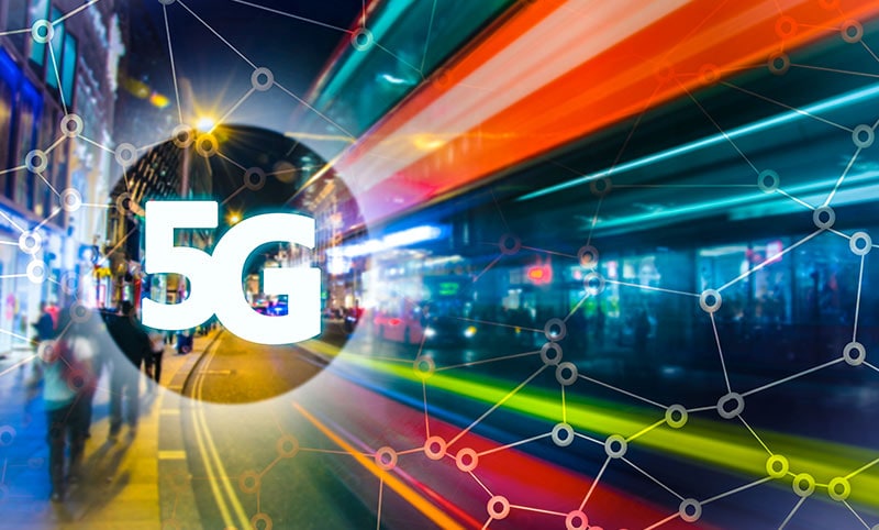 5G visualization with multiple colors