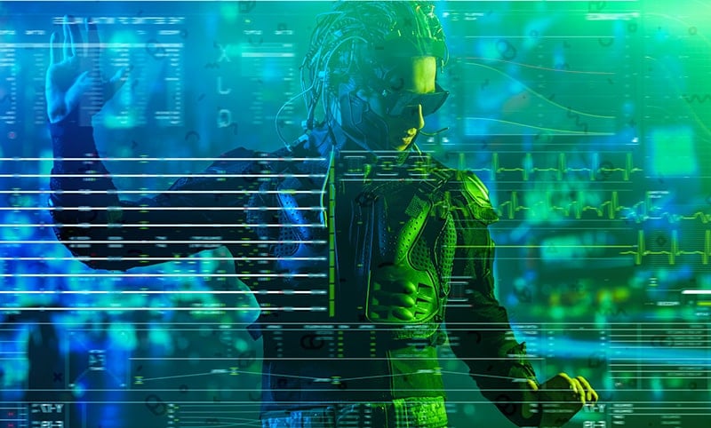 an illustration of several servers transmitting data