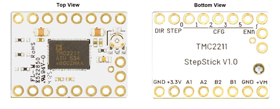 Plan mécanique - Analog Devices / Maxim Integrated Carte d'évaluation TMC2211STEPSTICK