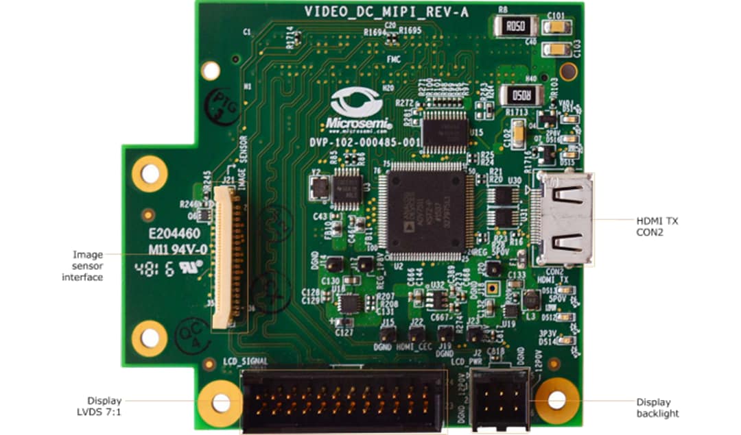 Microchip Technology SmartFusion2 MIPI CSI-2 Daughter Board