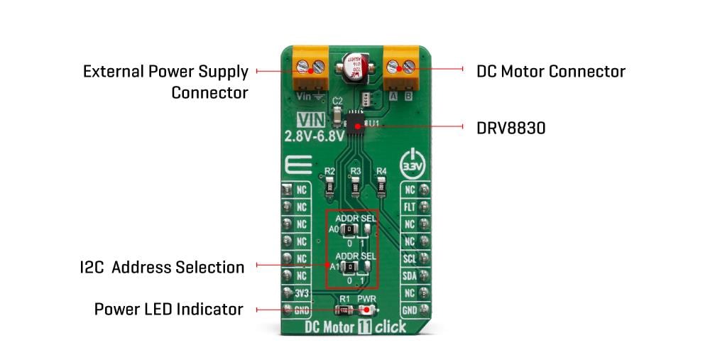 Mikroe DC Motor 11 Click