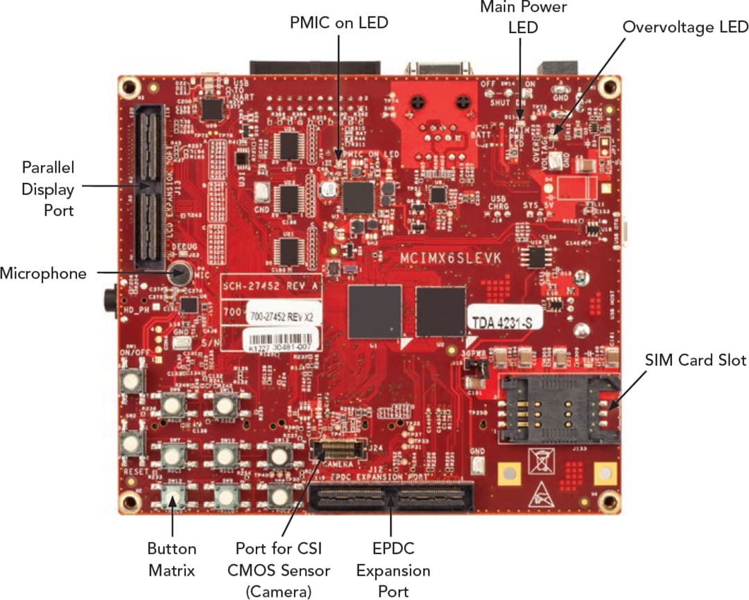 NXP Semiconductors MCIMX6SLEVK i.MX 6SoloLite Evaluation Kit NXP Semiconductors MCIMX6SLEVK i.MX 6SoloLite Evaluation Kit