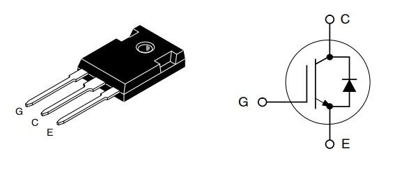 Schéma du circuit d'application - onsemi IGBT à arrêt de champ et en tranchée AFGHL75T65SQ