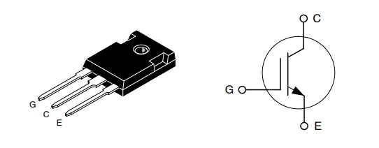 Schéma du circuit d'application - onsemi IGBT à arrêt de champ et en tranchée AFGHL75T65SQ