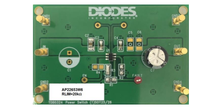 Diodes Incorporated Module d'évaluation AP22653W6-EVM