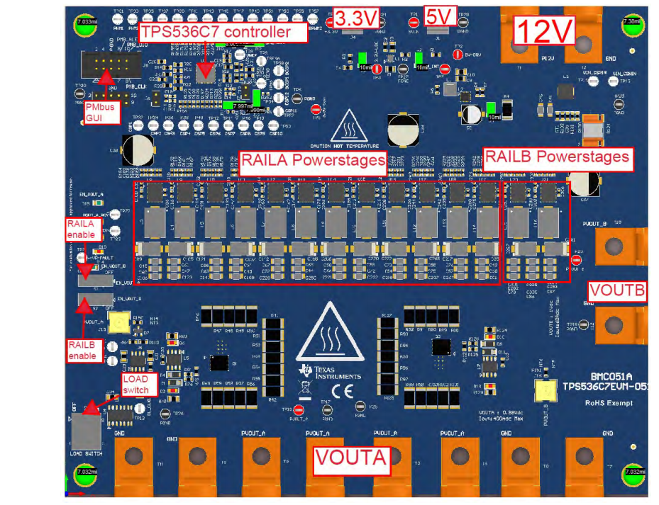 Texas Instruments Module d'évaluation TPS536C7EVM-051