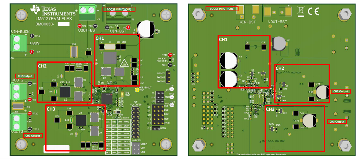 Texas Instruments Module d'évaluation de topologie Flexible LM5127EVM-FLEX