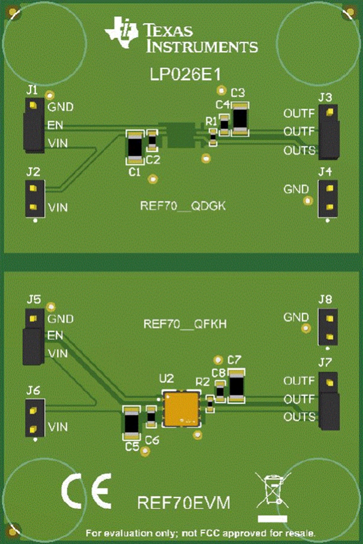 Graphique - Texas Instruments Module d'évaluation REF70EVM (EVM)