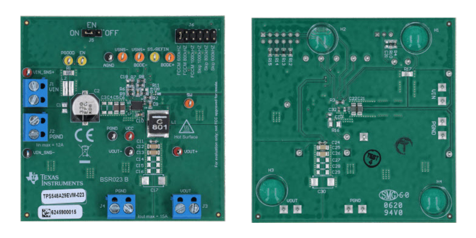 Plan mécanique - Texas Instruments Module d'évaluation (EVM) TPS548A29EVM-023