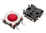 C&K Switches Commutateur tactile SMT Endurance à montage supérieur 6 mm TLSM