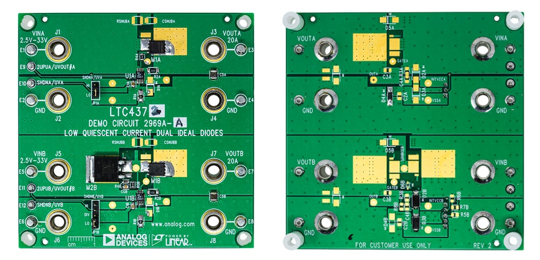 Analog Devices Inc. Cartes de démonstration LTC4372/LTC4373 DC2969A-A/B