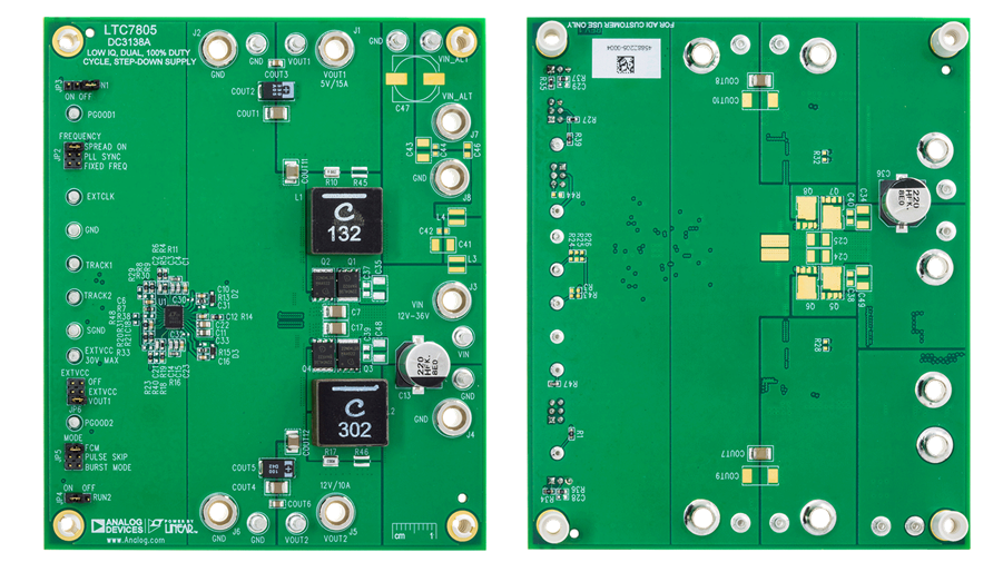 Analog Devices Inc. Carte de démonstration DC3138A LTC7805 Analog Devices Inc. Carte de démonstration DC3138A LTC7805