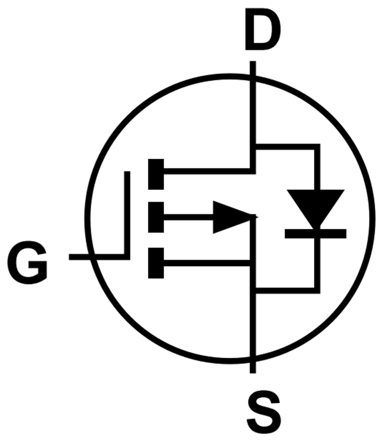 Schéma - Diodes Incorporated MOSFET à mode d'amélioration à canal P 40 V DMP4006SPSWQ