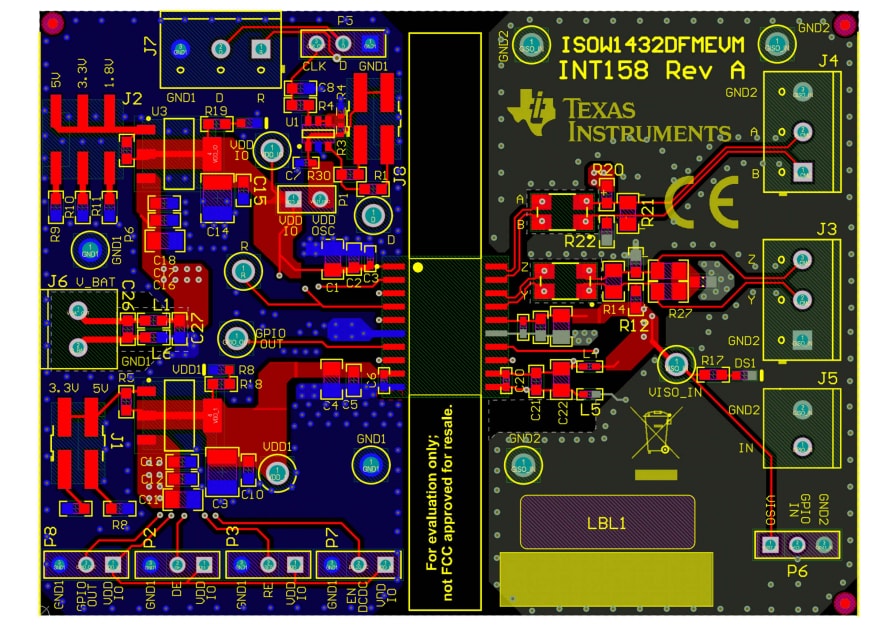 Texas Instruments Module d'évaluation ISOW1432DFMEVM