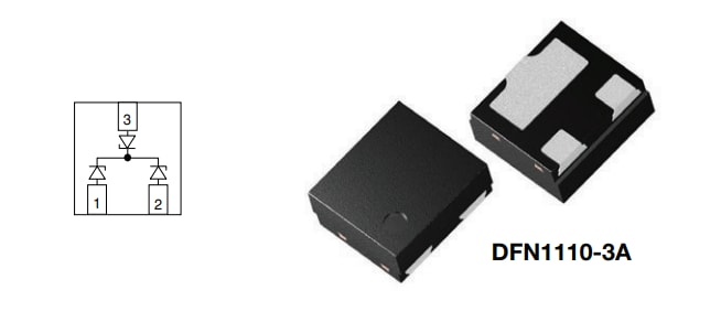 Schéma du circuit d'application - Vishay Semiconductors Diodes de protection ESD BiSy VCAN24A2