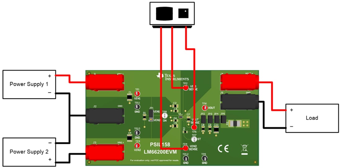 Plan mécanique - Texas Instruments Module d'évaluation de diode idéale LM66200EVM