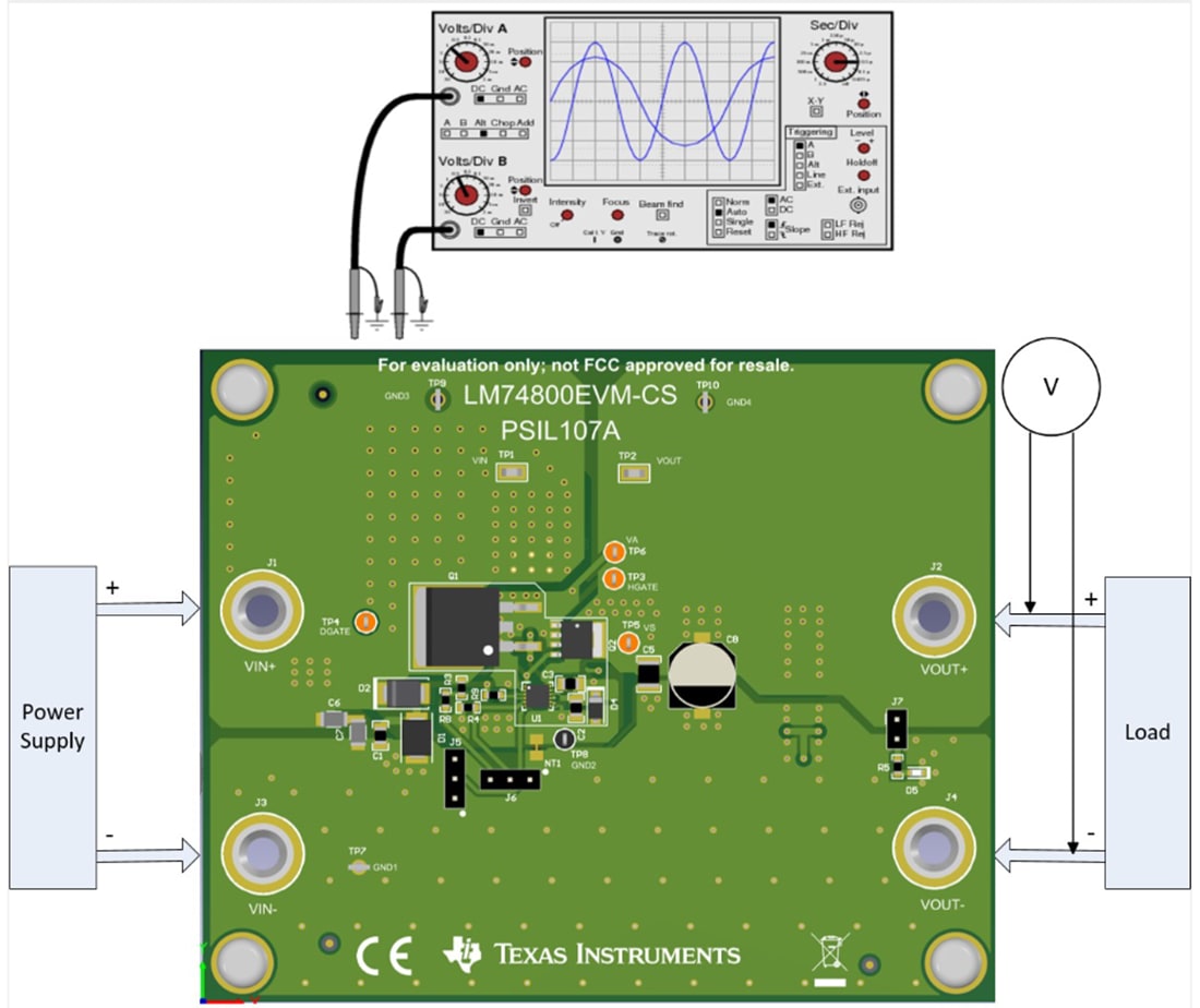 Plan mécanique - Texas Instruments Module d'évaluation de contrôleur LM74800EVM-CS
