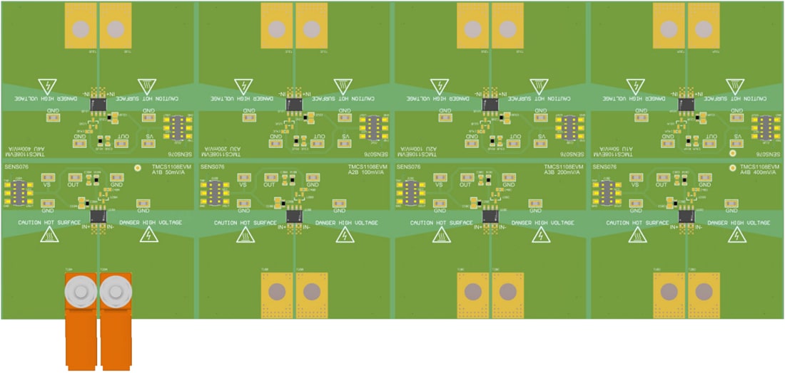 Plan mécanique - Texas Instruments Module d'évaluation de détection de courant TMCS1108EVM