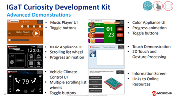 Microchip Technology Kit Curiosity Integrated Graphics & Touch SAM E51