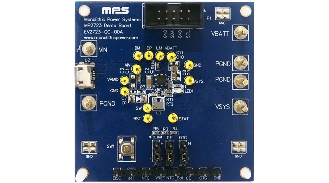 Monolithic Power Systems (MPS) EV2723-QC-00A Evaluation Board Monolithic Power Systems (MPS) EV2723-QC-00A Evaluation Board