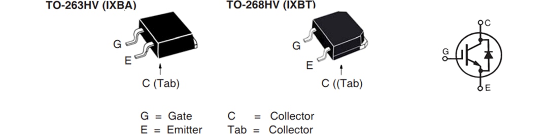 Plan mécanique - IXYS IGBT BiMOSFET™ à conduite inversée IXBx14N300HV Plan mécanique - IXYS IGBT BiMOSFET™ à conduite inversée IXBx14N300HV