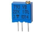 Vishay / Sfernice Résistances ajustables Cermet multi-tours carrées 3/8 po T93