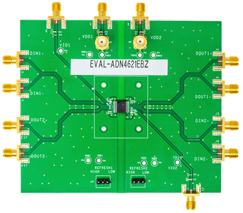 Plan mécanique - Analog Devices Inc. Cartes d'évaluation EVAL-ADN4620EBZ/EVAL-ADN4621EBZ
