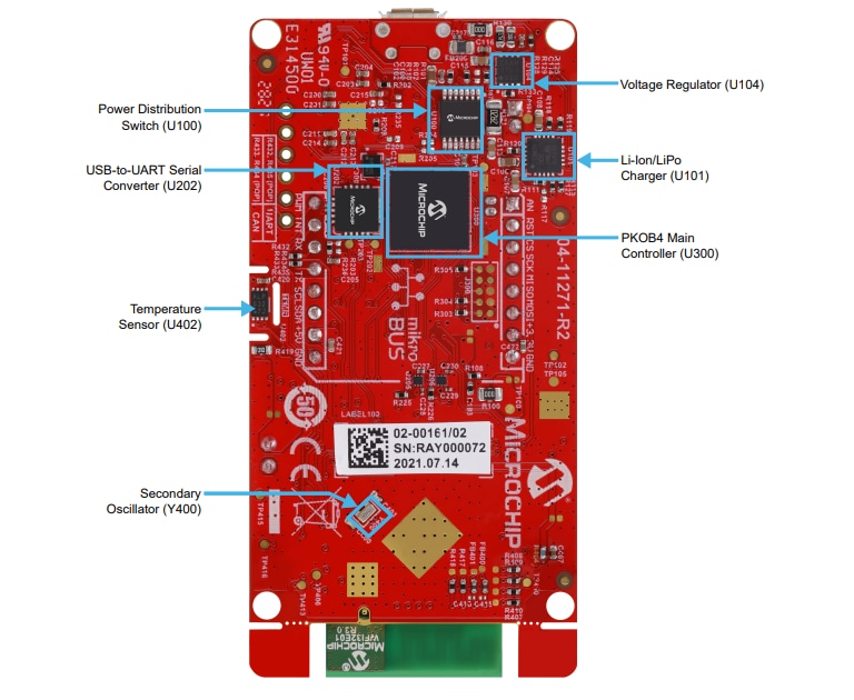 Microchip Technology Carte EV36W50A WFI32-IoT