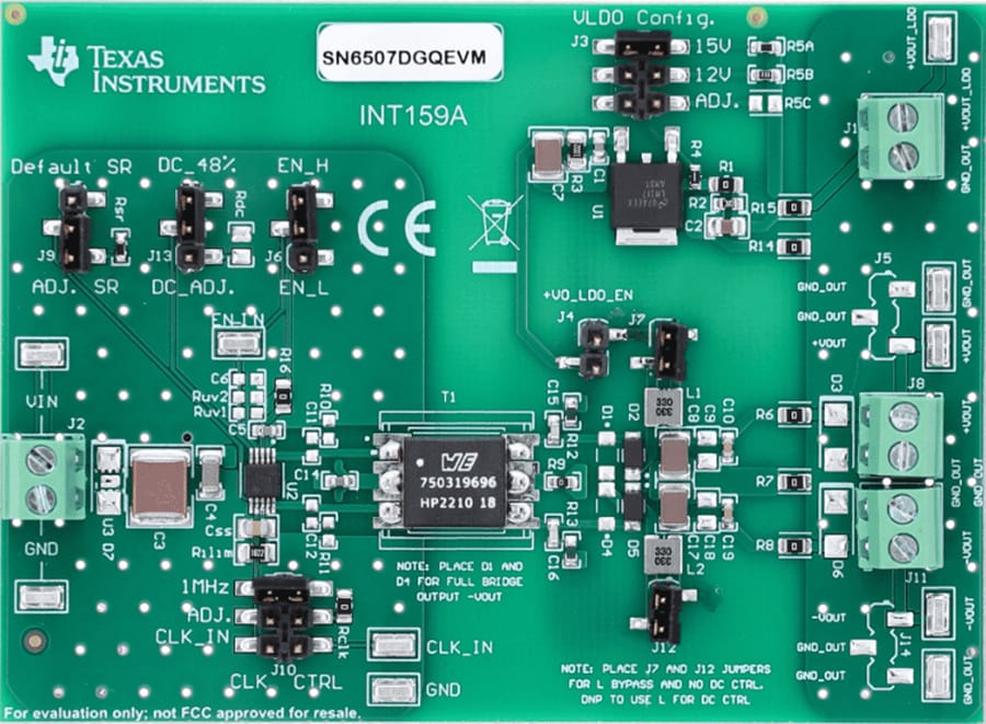 Plan mécanique - Texas Instruments Module d'évaluation (EVM) de pilote SN6507DGQEVM