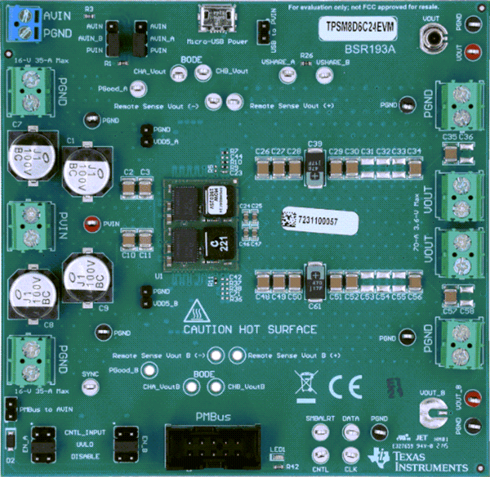 Plan mécanique - Texas Instruments Module d'évaluation du module de puissance TPSM8D6C24