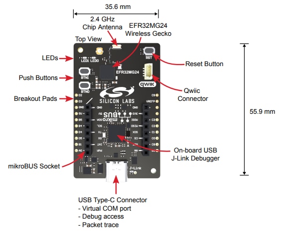 Silicon Labs Kit d'exploration xG24 Silicon Labs Kit d'exploration xG24