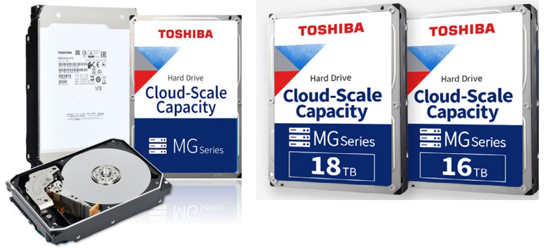 Toshiba HDD à capacité d'échelle dans le cloud MG09