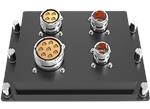 Amphenol Aerospace Boîtier de commutation Ethernet robuste en cuivre 12 canaux 12 G