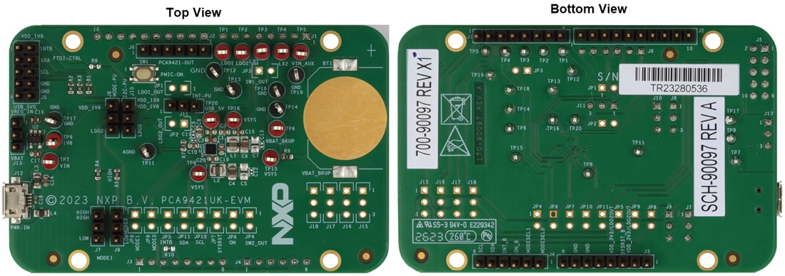 Plan mécanique - NXP Semiconductors Carte d'évaluation PCA9421UK-EVM