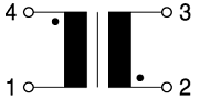 Schéma du circuit d'application - EPCOS / TDK Inductances couplées à fil plat SMT ERUC23