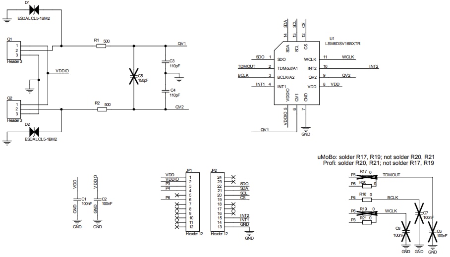 Schéma - STMicroelectronics Kit d'évaluation STEVAL-MKI234KA