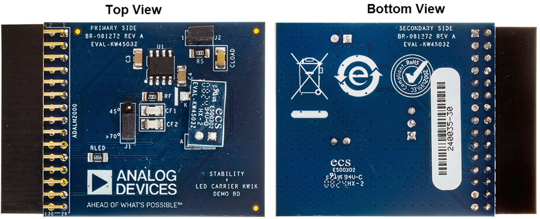 Plan mécanique - Analog Devices Inc. carte de démonstration KWIK EVAL-KW4503Z