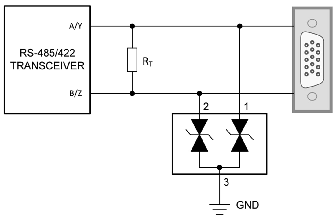 Schéma - Texas Instruments Diode de protection DES ESD562/ESD562-Q1
