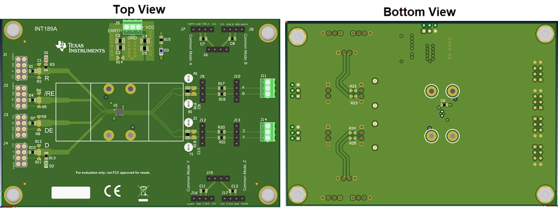 Plan mécanique - Texas Instruments Module d'évaluation pour émetteur-récepteur RS485FLDPLXDRCEVM