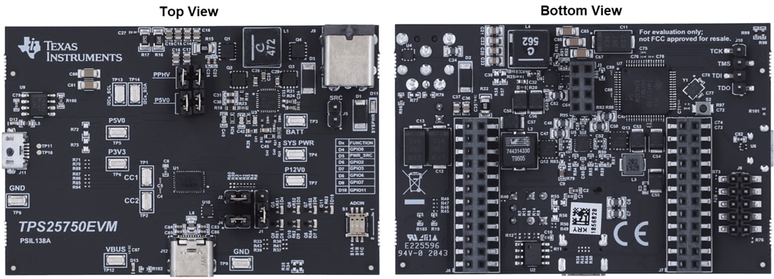 Plan mécanique - Texas Instruments Module d'évaluation (EVM) TPS25750EVM