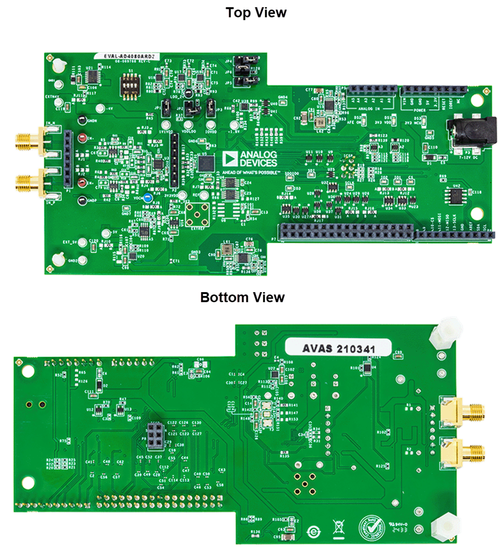 Plan mécanique - Analog Devices Inc. Carte d'évaluation EVAL-AD4080ARDZ