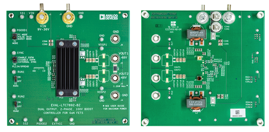 Circuit de localisation - Analog Devices Inc. Carte d'évaluation EVAL-LTC7892-BZ