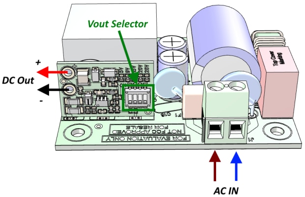 STMicroelectronics Tableau de démonstration ACF 65 W EVLACF01UC65