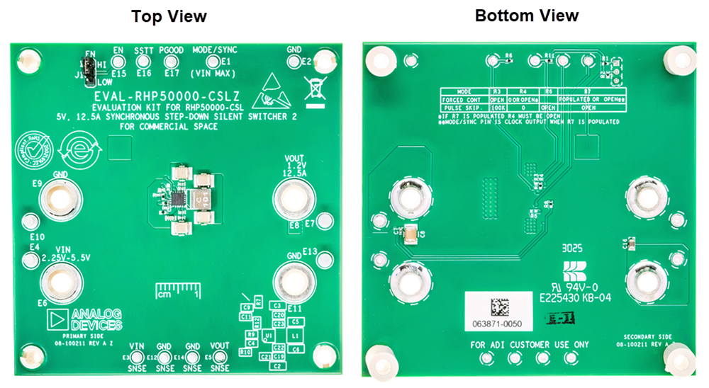 Plan mécanique - Analog Devices Inc. Carte d'évaluation EVAL-RHP50000-CSLZ
