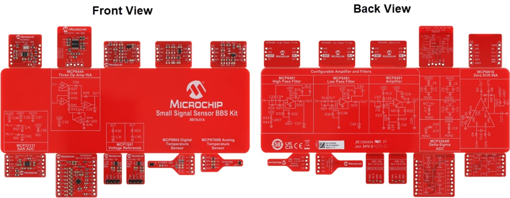 Plan mécanique - Microchip Technology Kit BBS pour capteur à petits signaux BB15L61A