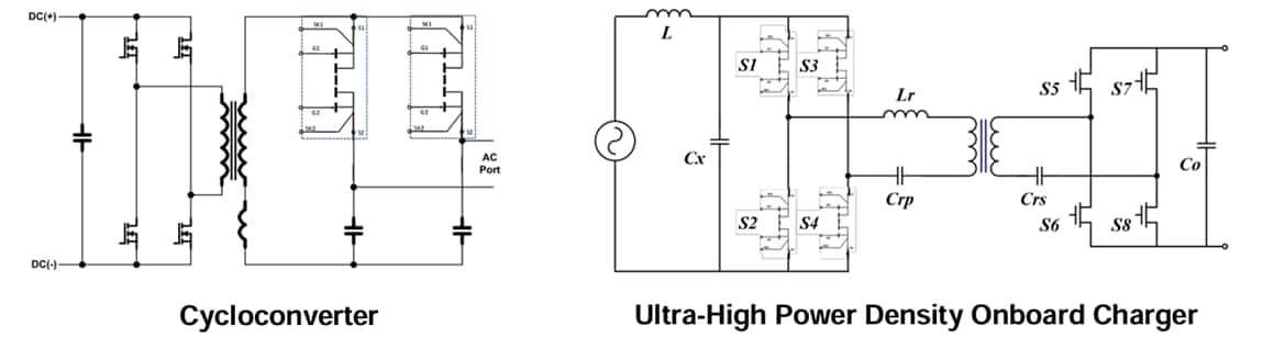Application Circuit Diagram - Navitas Semiconductor NV6427 Bi-Directional GaNFast™ Power Switches
