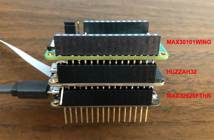 Board Assembly With Debug Cable Connected
