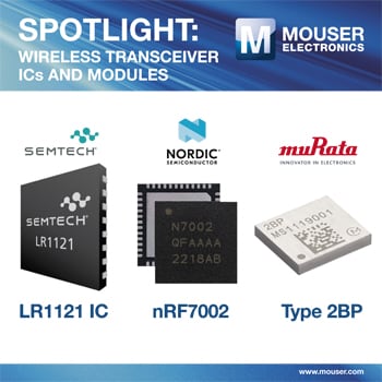 Mouser Spotlight: Wireless Transceiver ICs and Modules